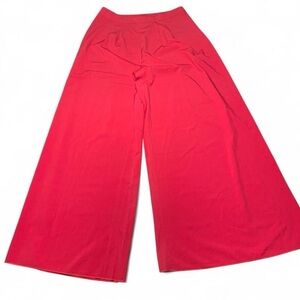 Wide Leg High Waist Pants in Hot Pink